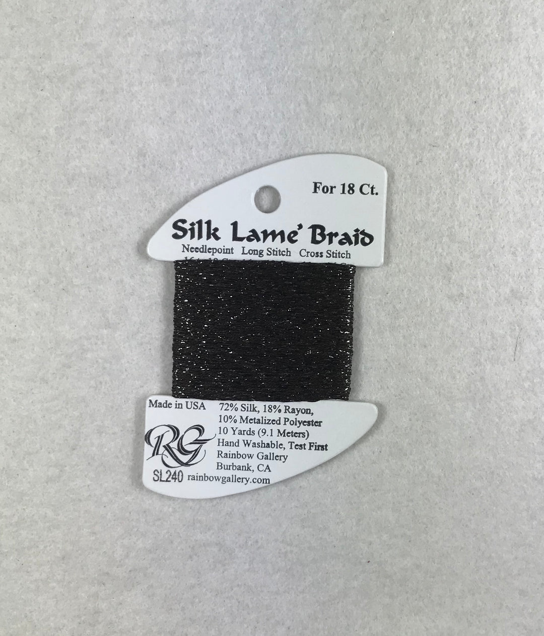 Silk Lame Braid SL240 Seal Skin
