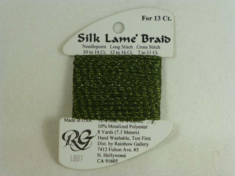 Silk Lame Braid LB37 Dark Avocado