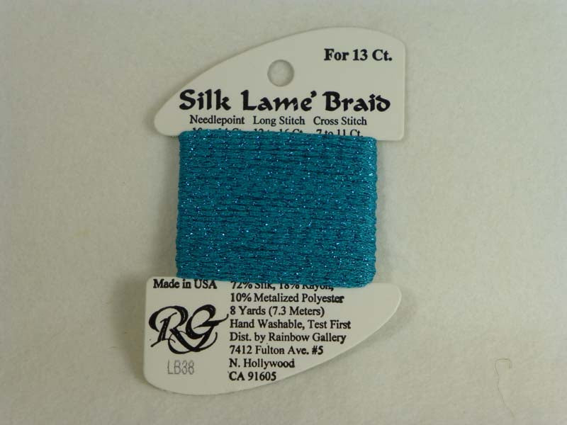Silk Lame Braid LB38 Caribbean