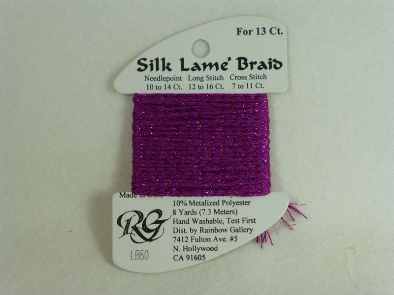 Silk Lame Braid LB50 Fuchsia