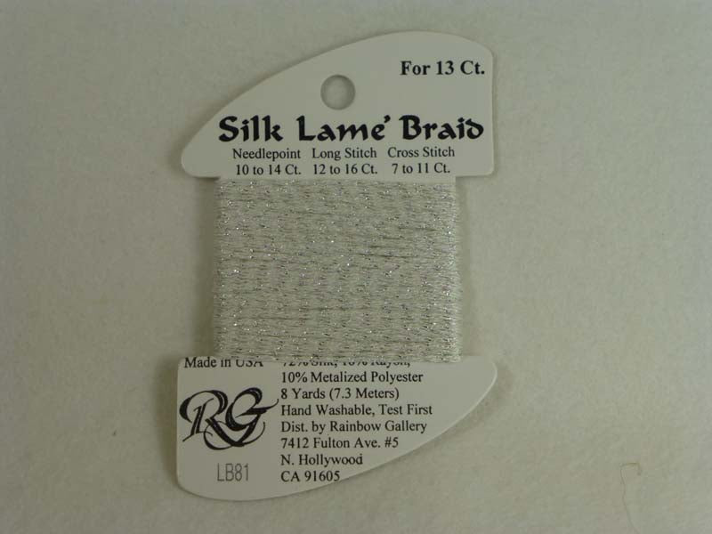 Silk Lame Braid LB81 Platinum
