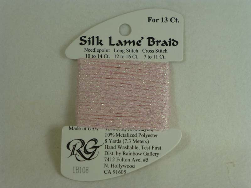 Silk Lame Braid LB108 Soft Pink