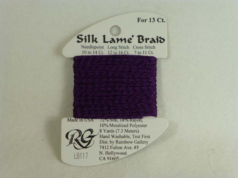 Silk Lame Braid LB117 Dark Violet