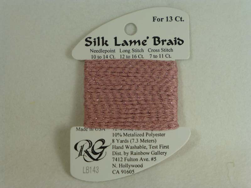 Silk Lame Braid LB143 Cameo Pink