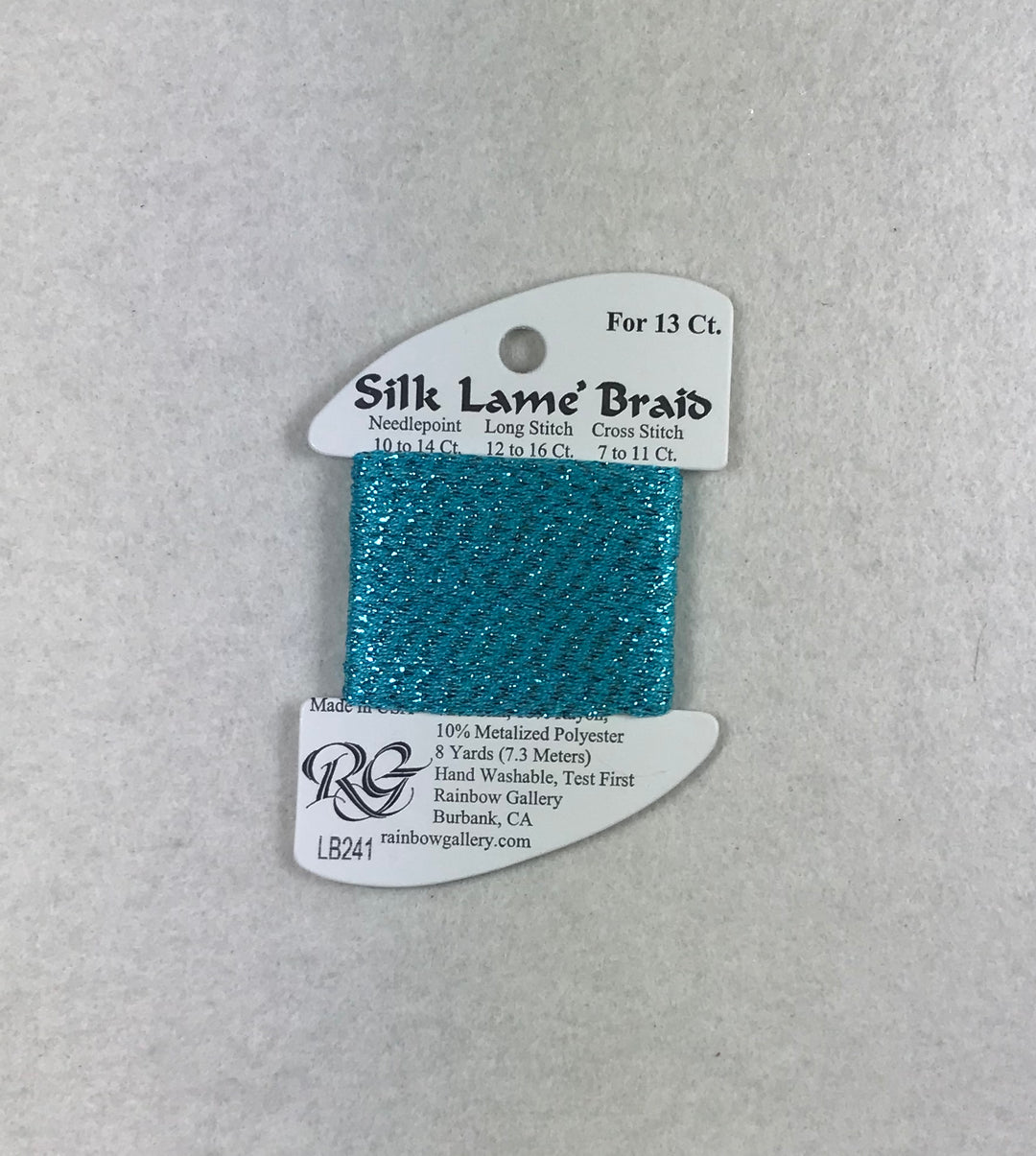 Silk Lame Braid LB241 Scuba Blue