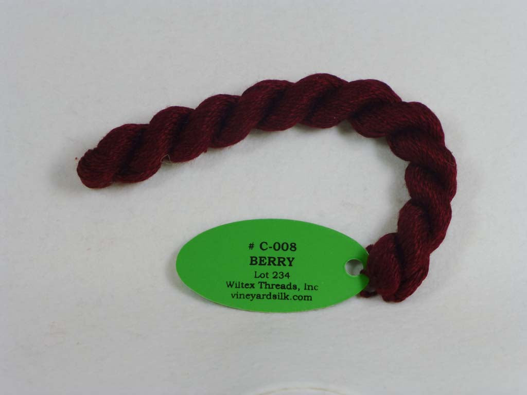Vineyard Silk Classic 008 Berry by Wiltex Threads From Beehive Needle Arts