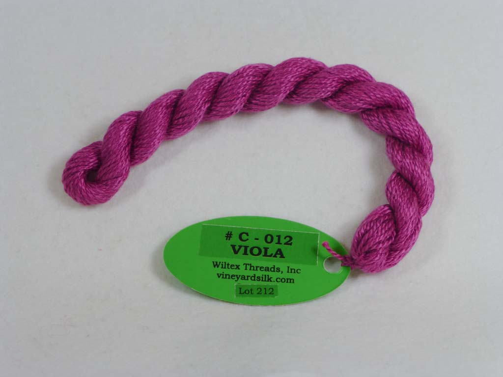 Vineyard Silk Classic 012 Viola by Wiltex Threads From Beehive Needle Arts