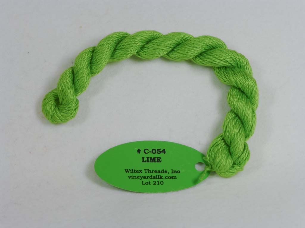 Vineyard Silk Classic 054 Lime by Wiltex Threads From Beehive Needle Arts
