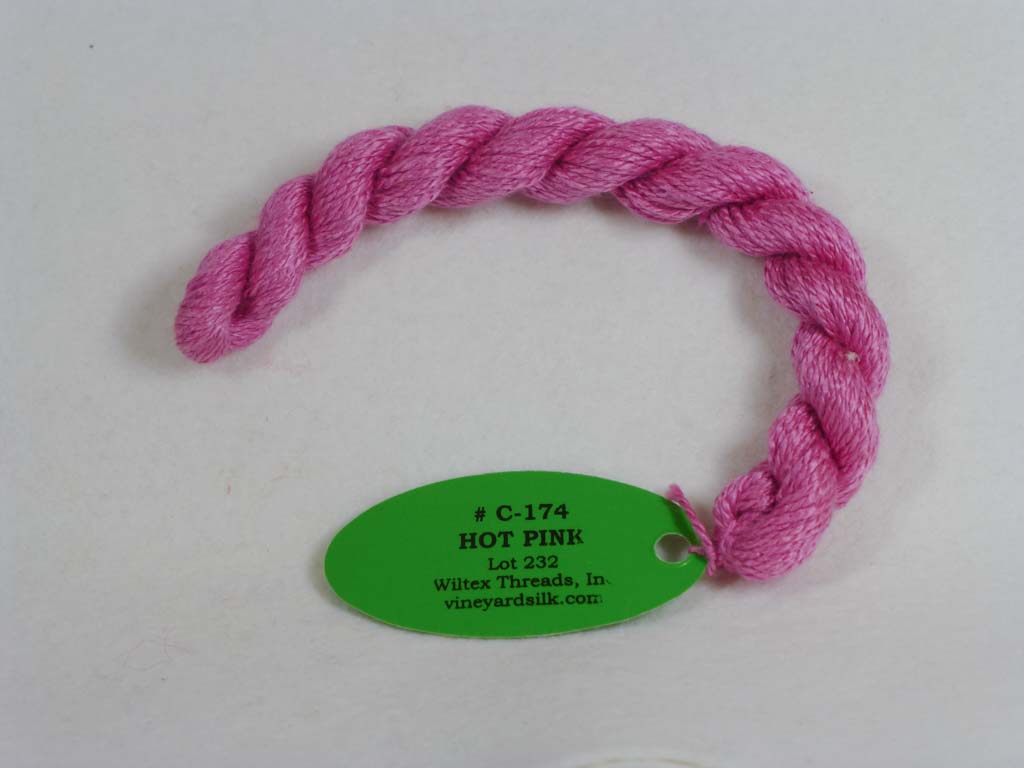 Vineyard Silk Classic 174 Hot Pink by Wiltex Threads From Beehive Needle Arts