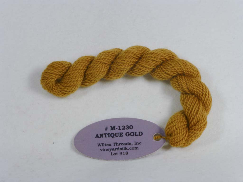 Vineyard Merino 1230 Antique Gold by Wiltex Threads From Beehive Needle Arts