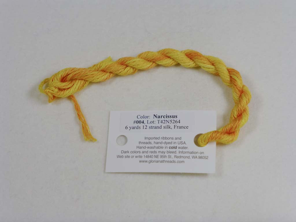 Gloriana Silk Floss 004 Narcissus by Gloriana From Beehive Needle Arts