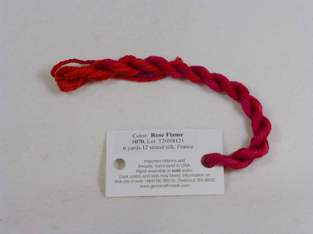 Gloriana Silk Floss 070 Rose Flame by Gloriana From Beehive Needle Arts