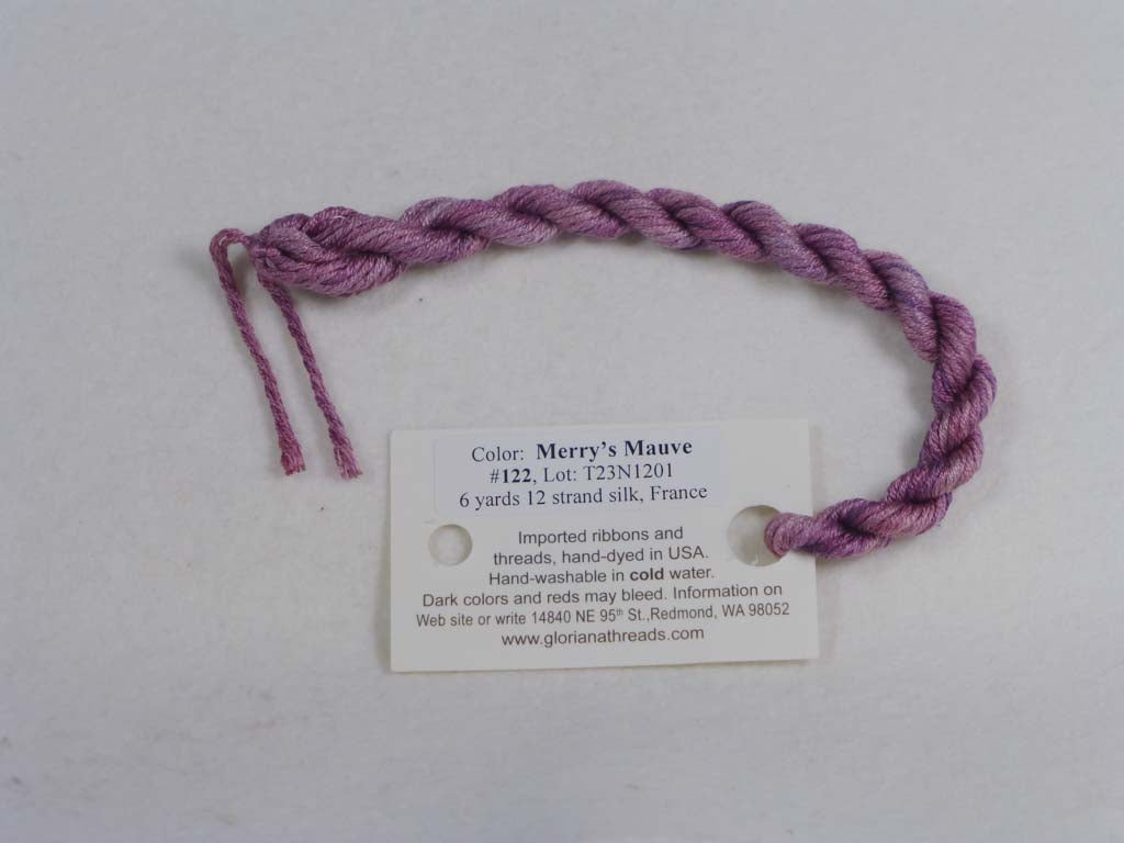 Gloriana Silk Floss 122 Merry's Mauve by Gloriana From Beehive Needle Arts