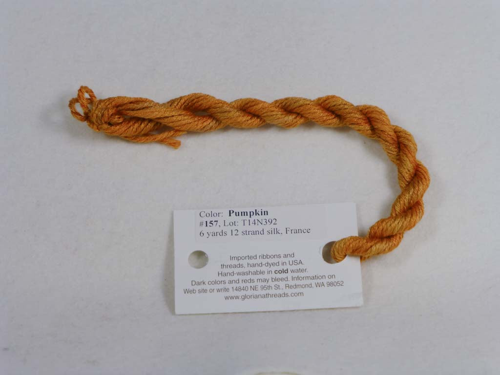 Gloriana Silk Floss 157 Pumpkin by Gloriana From Beehive Needle Arts