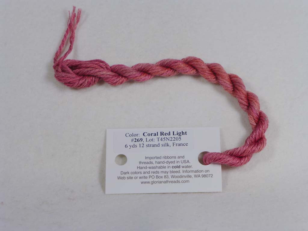 Gloriana Silk Floss 269 Light Coral Red by Gloriana From Beehive Needle Arts