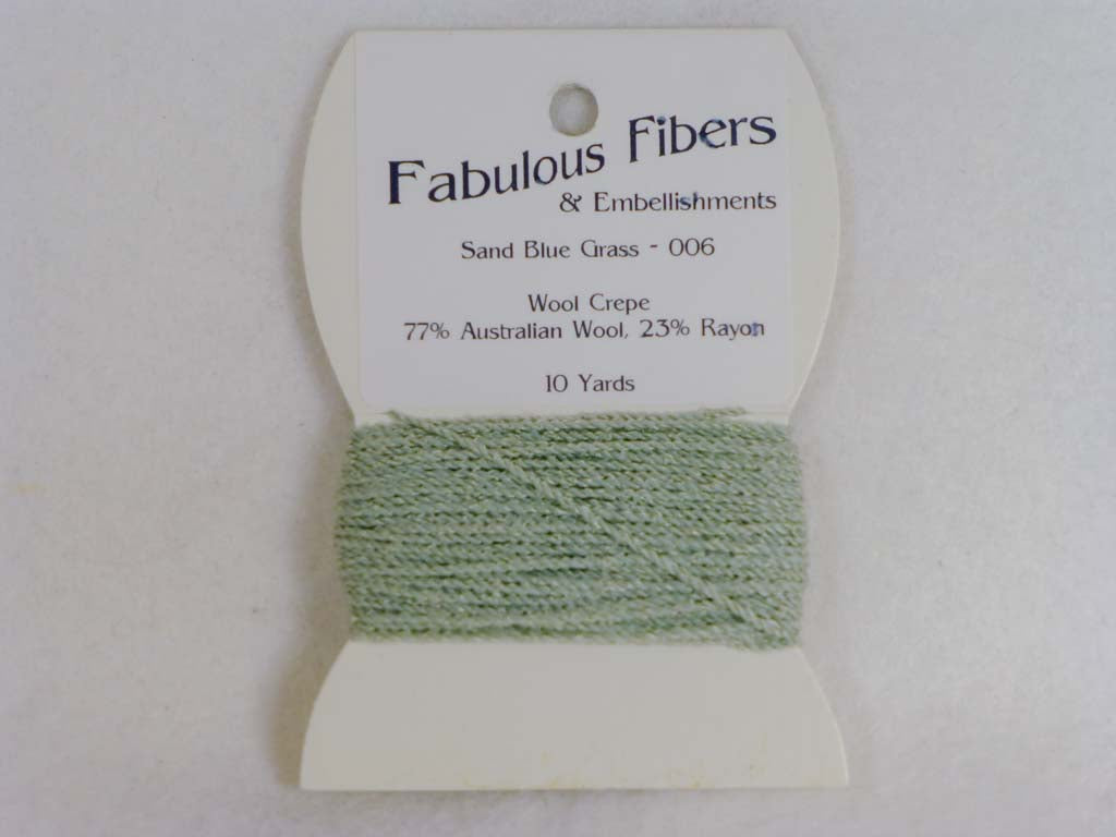 Wool Crepe 006 Sand Blue Grass