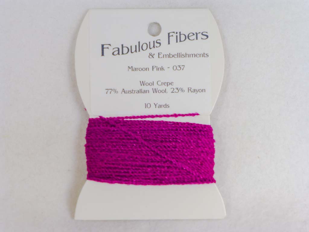Wool Crepe 037 Maroon Pink
