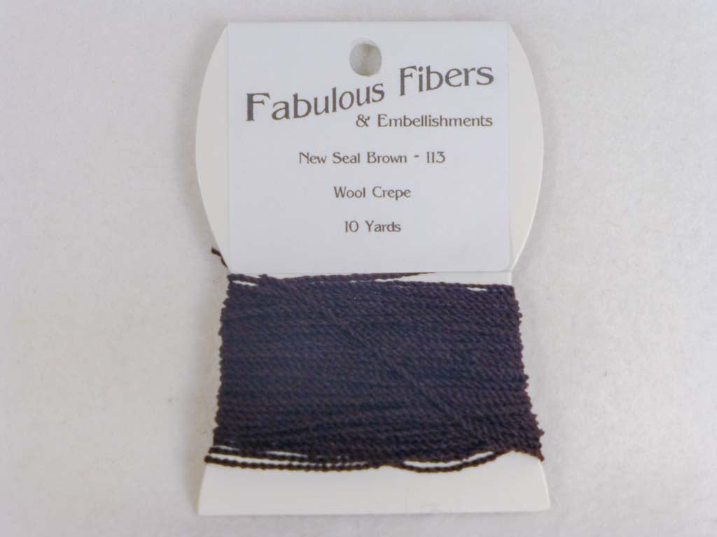 Wool Crepe 113 New Seal Brown