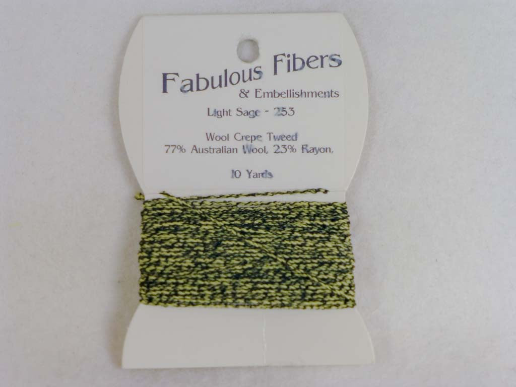 Wool Crepe Tweed 253 Light Sage