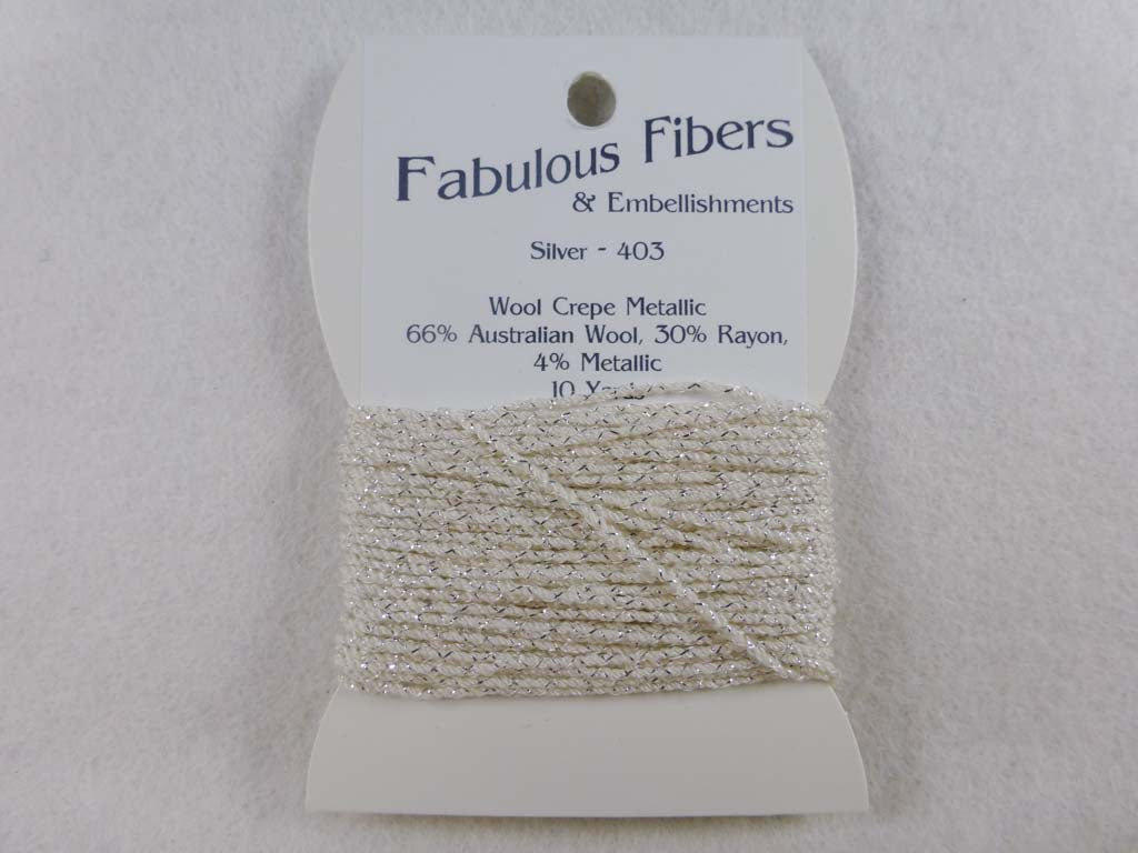 Wool Crepe Metallic 403 Silver