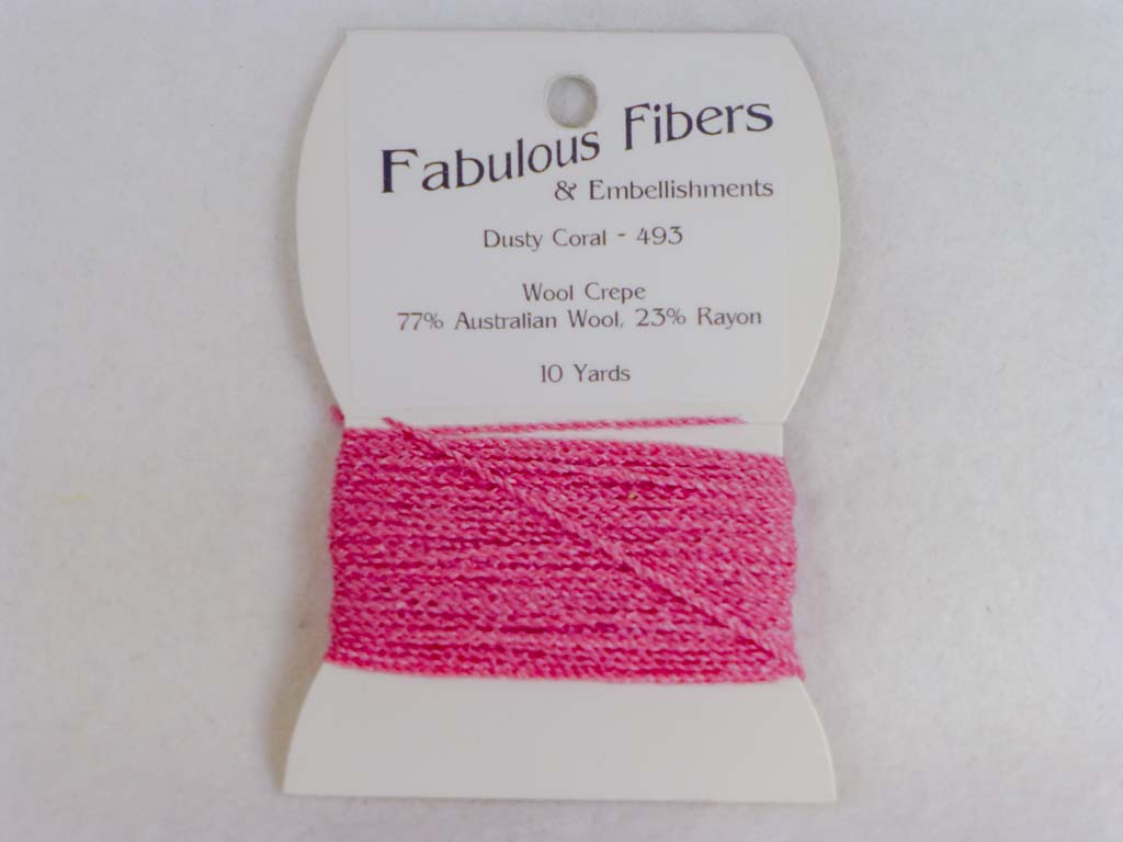 Wool Crepe Tweed 493 Dusty Coral