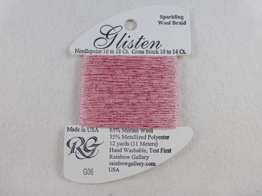 Glisten G06 Crystal Rose by Rainbow Gallery From Beehive Needle Arts