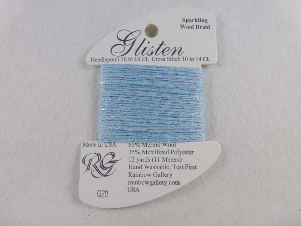 Glisten G20 Blue Twinkle by Rainbow Gallery From Beehive Needle Arts