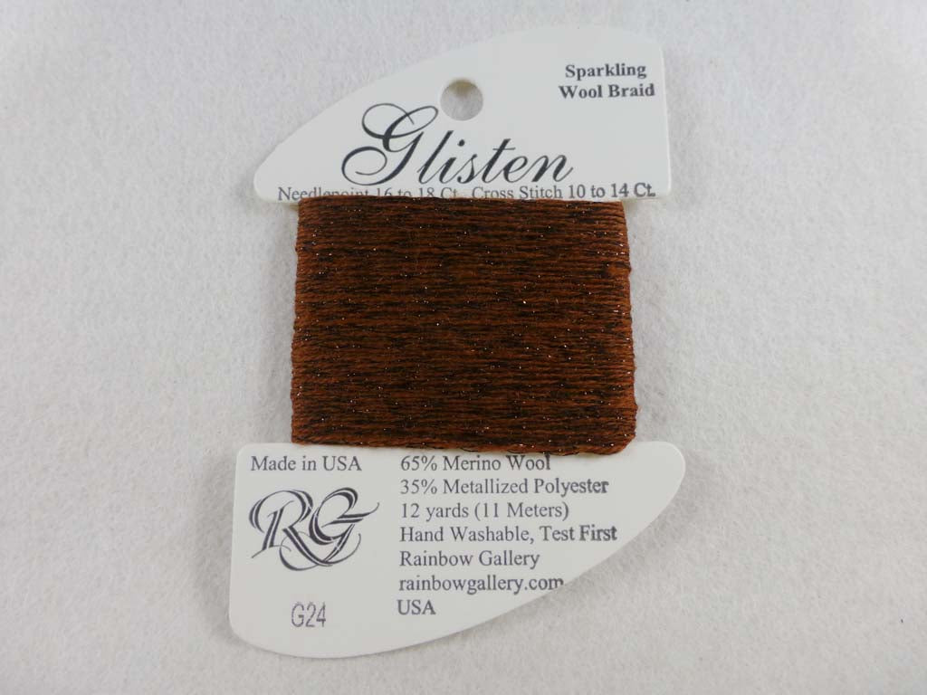 Glisten G24 Chocolate Pudding by Rainbow Gallery From Beehive Needle Arts