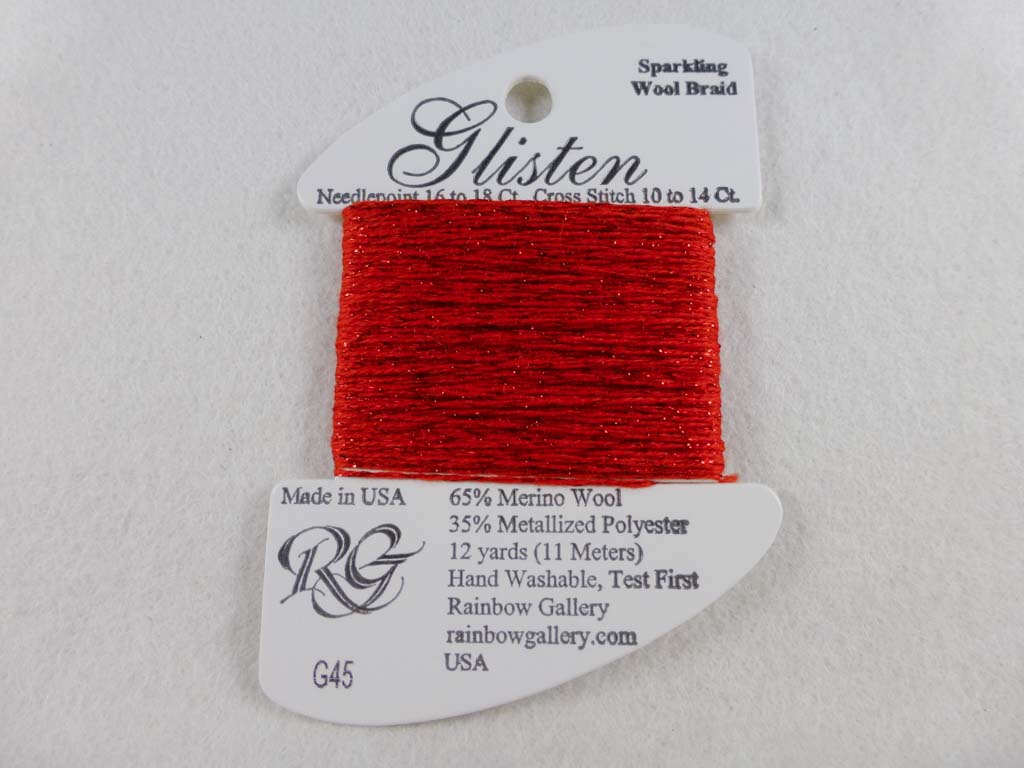 Glisten G45 Heirloom Tomato by Rainbow Gallery From Beehive Needle Arts