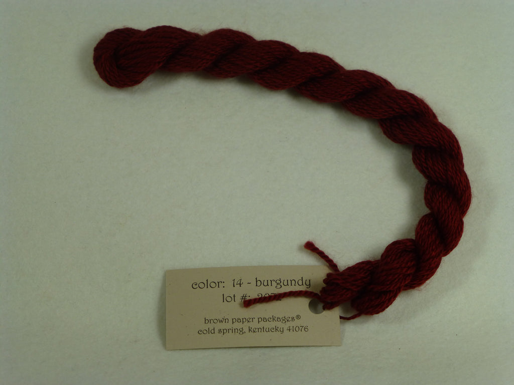 Silk & Ivory 14 Burgundy