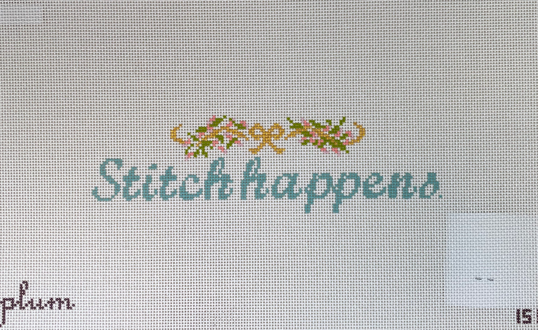 *SALE The Plum Stitchery 15K Stitch Happens