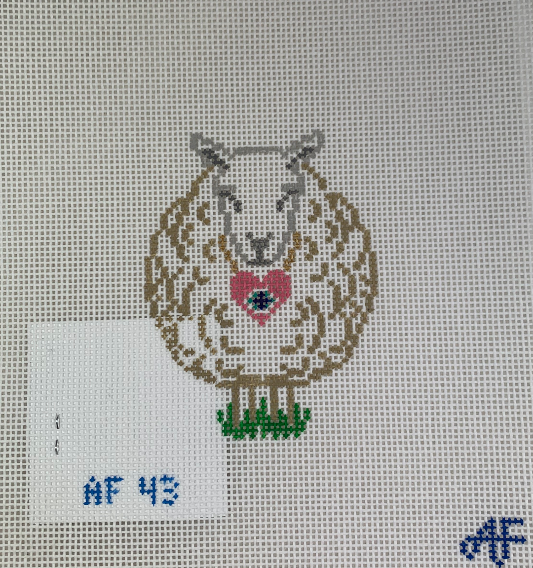 Anne Fisher Needlepoint AF43 I Love Ewe