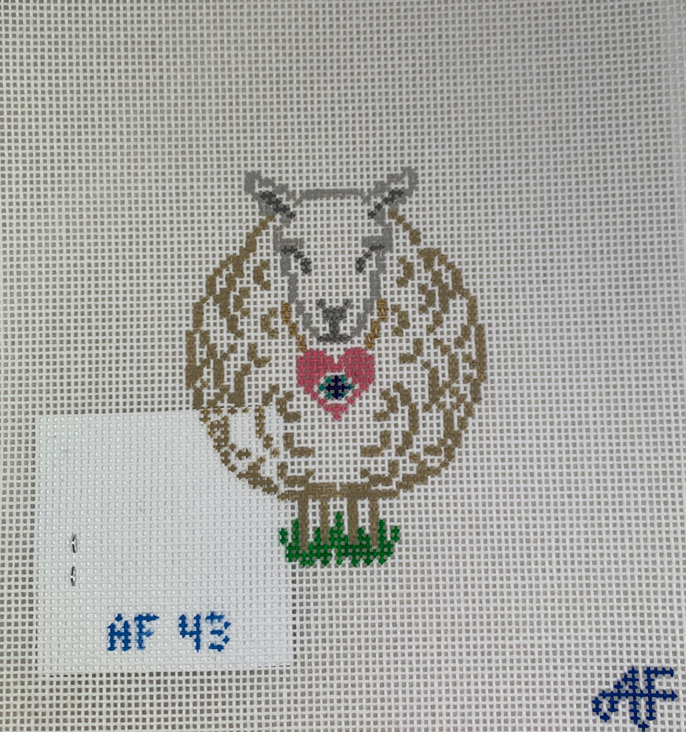 Anne Fisher Needlepoint AF43 I Love Ewe
