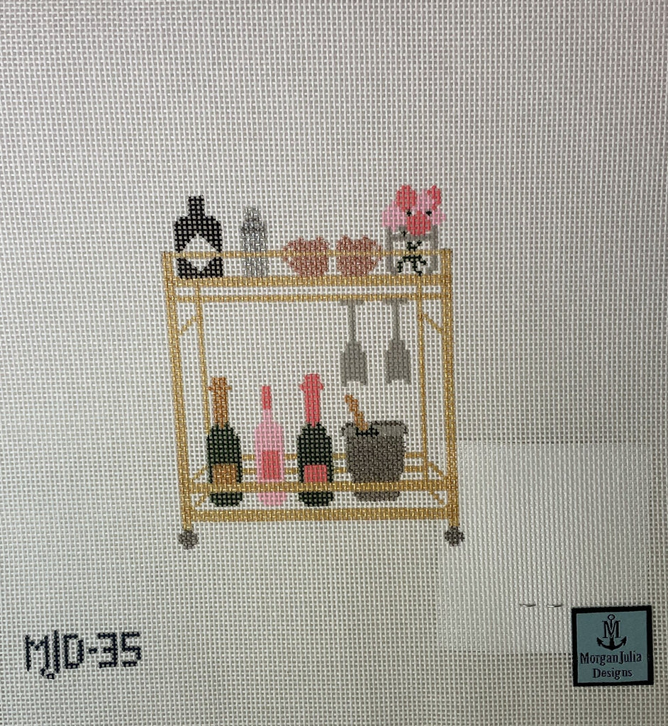 * Morgan Julia Designs MJD35 Bar Cart