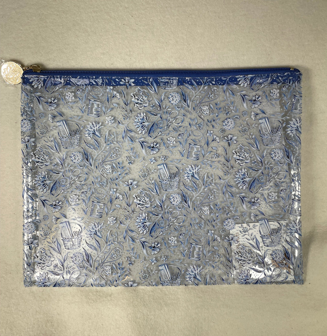Penny Linn Needlepoint Clear Project Bag- Medium