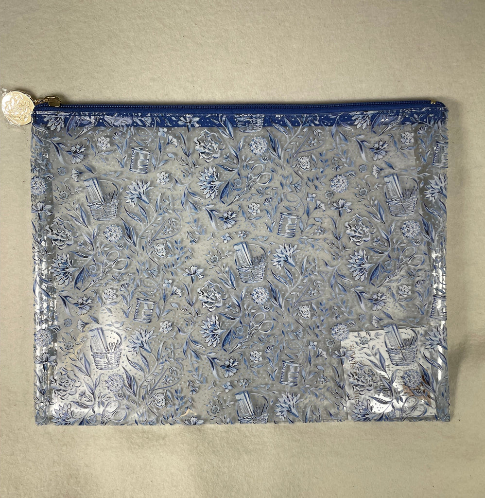Penny Linn Needlepoint Clear Project Bag- Medium