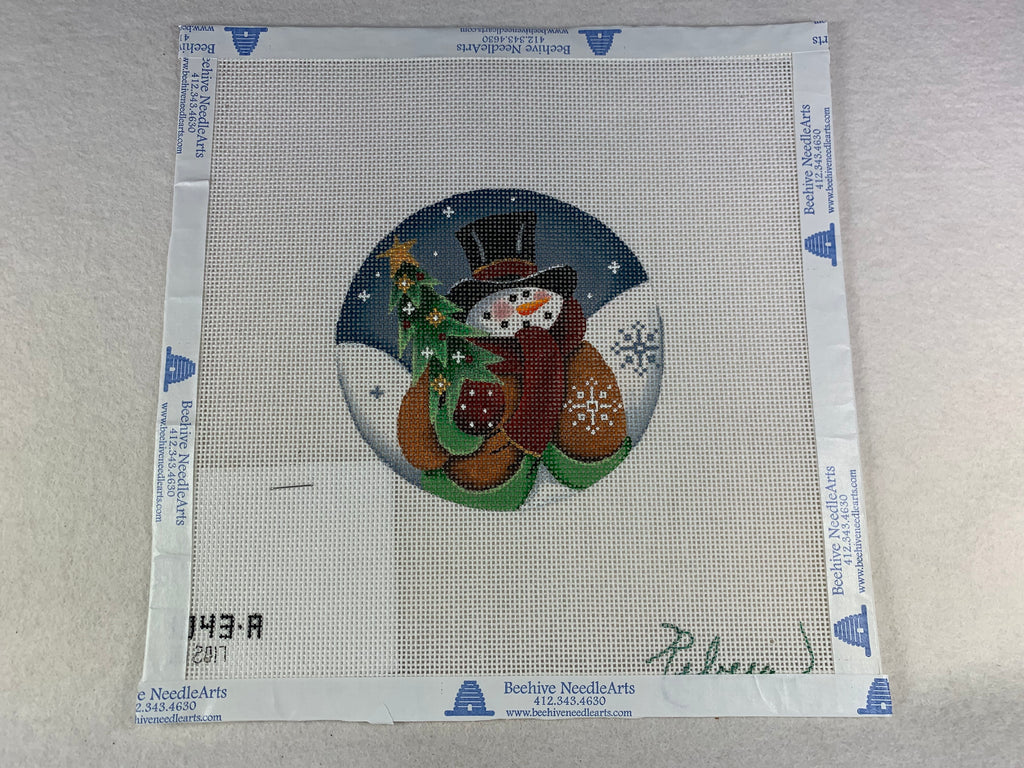 Rebecca Wood 1043a Snowman Tree