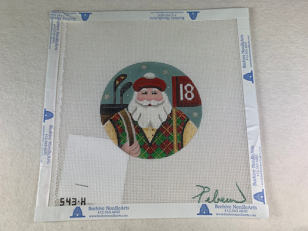 Rebecca Wood 543h Golfing Santa
