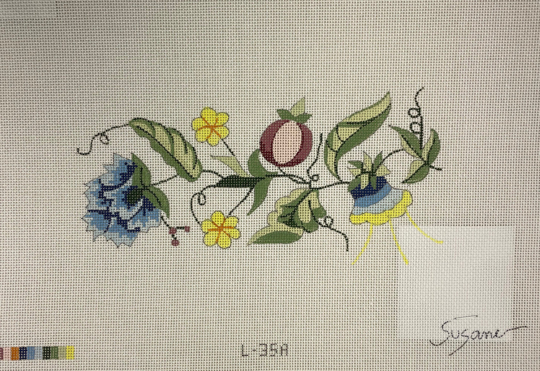 *SALE Designs by Suzanne L35A Jacobean Spray Canvas