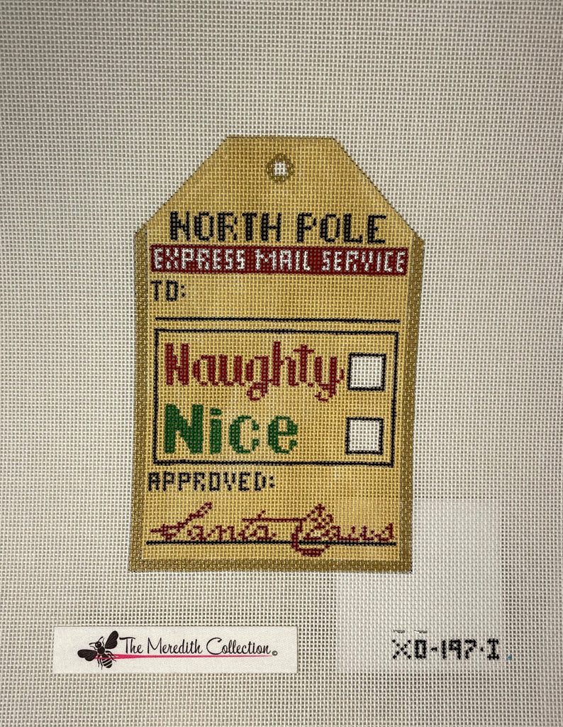 * Meredith Collection XO197I Naughty or Nice Tag