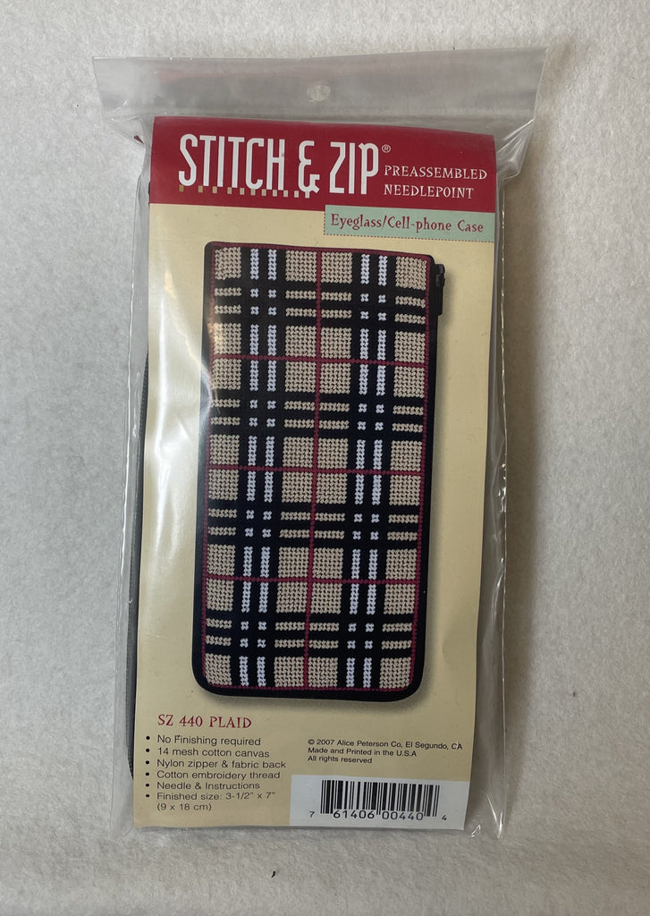 Alice Peterson Company SZ440 Plaid Eyeglass Case