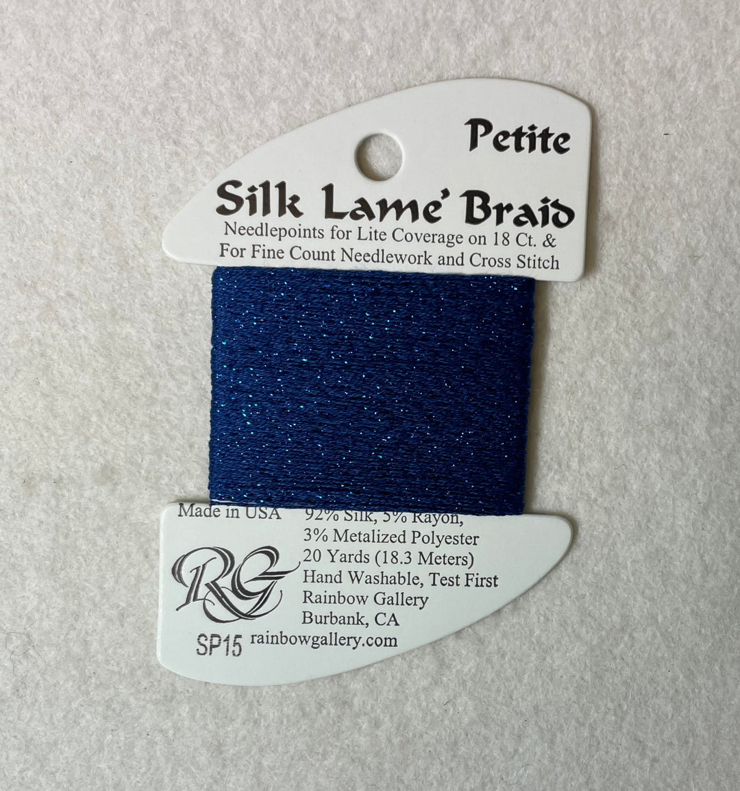 Petite Silk Lame Braid SP15 Dark Blue