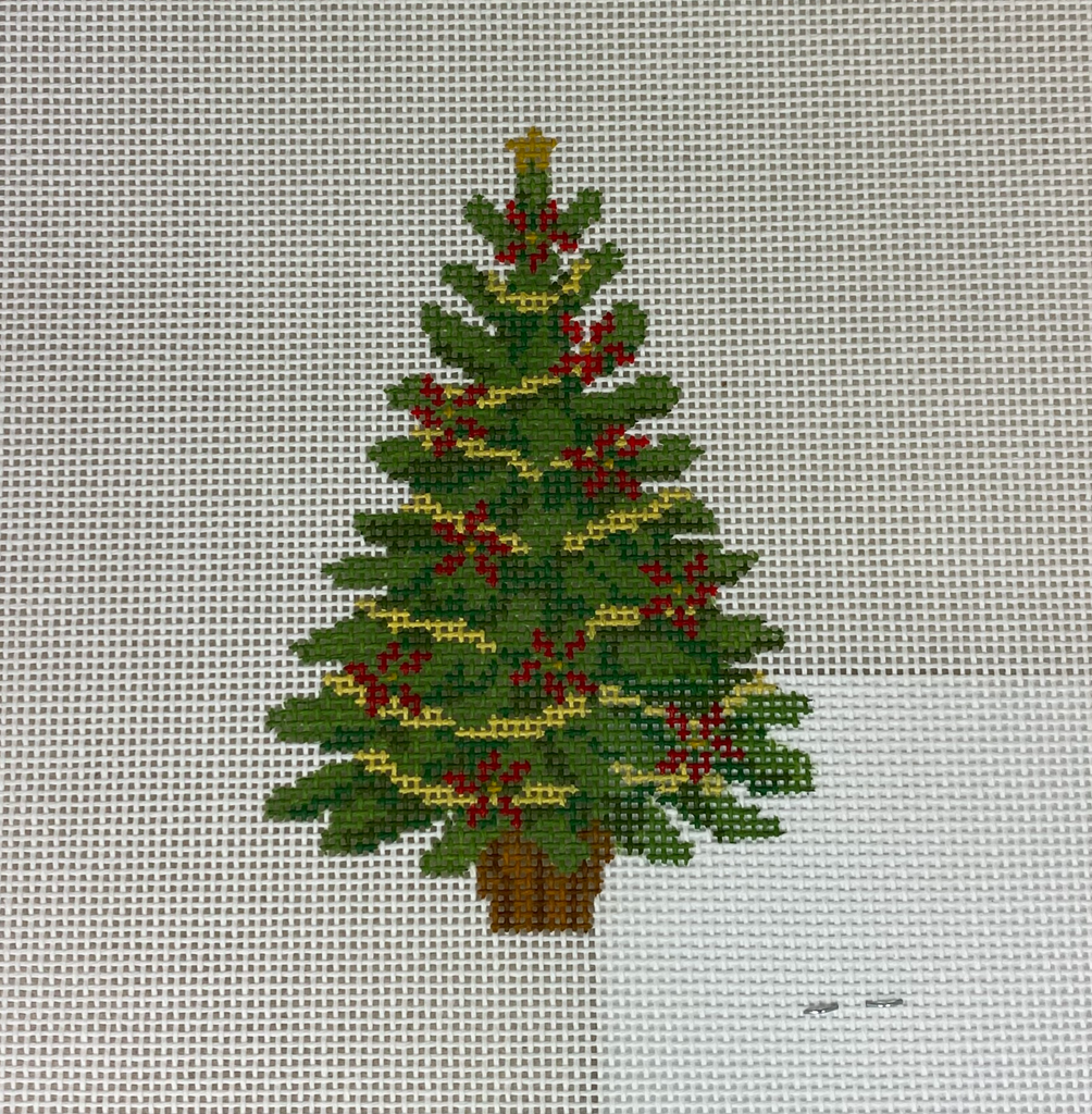 Susan Roberts Needlepoint 5850 Poinsettia Tree