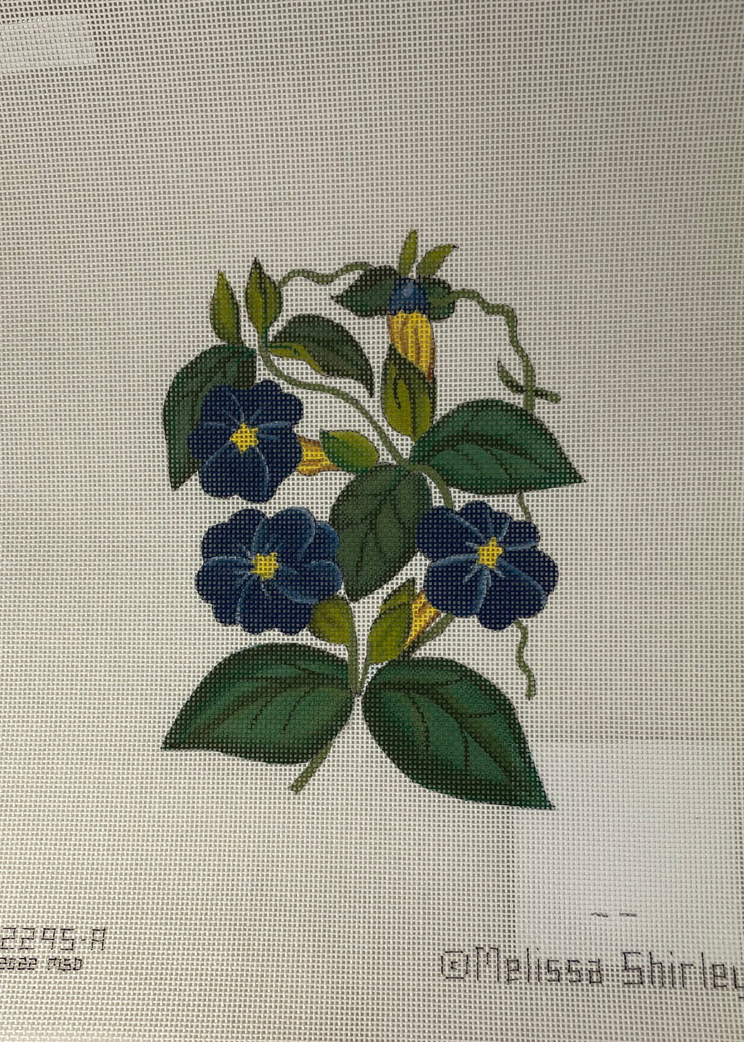 * Melissa Shirley 2295A Blue Flowers- Turtle Bag
