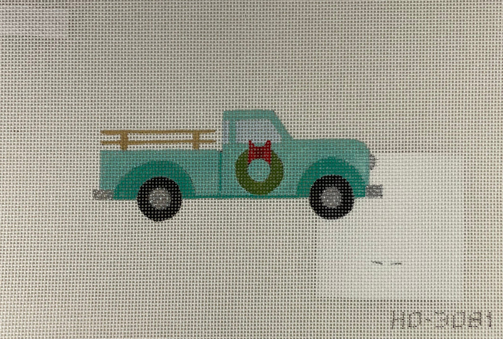 * Raymond Crawford HO3081 Teal Truck Ornament