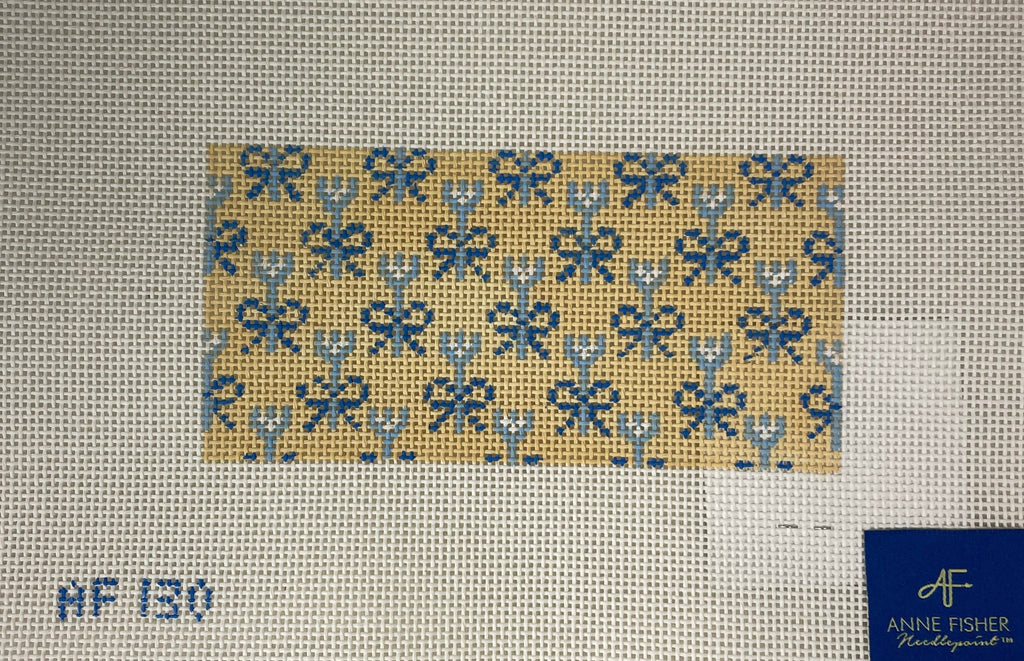 Anne Fisher AF130 Blue and Tan Bow Insert