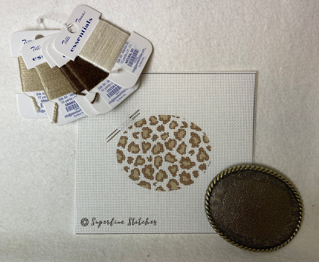 Superfine Stitches Buckle Kit- Brown Leopard