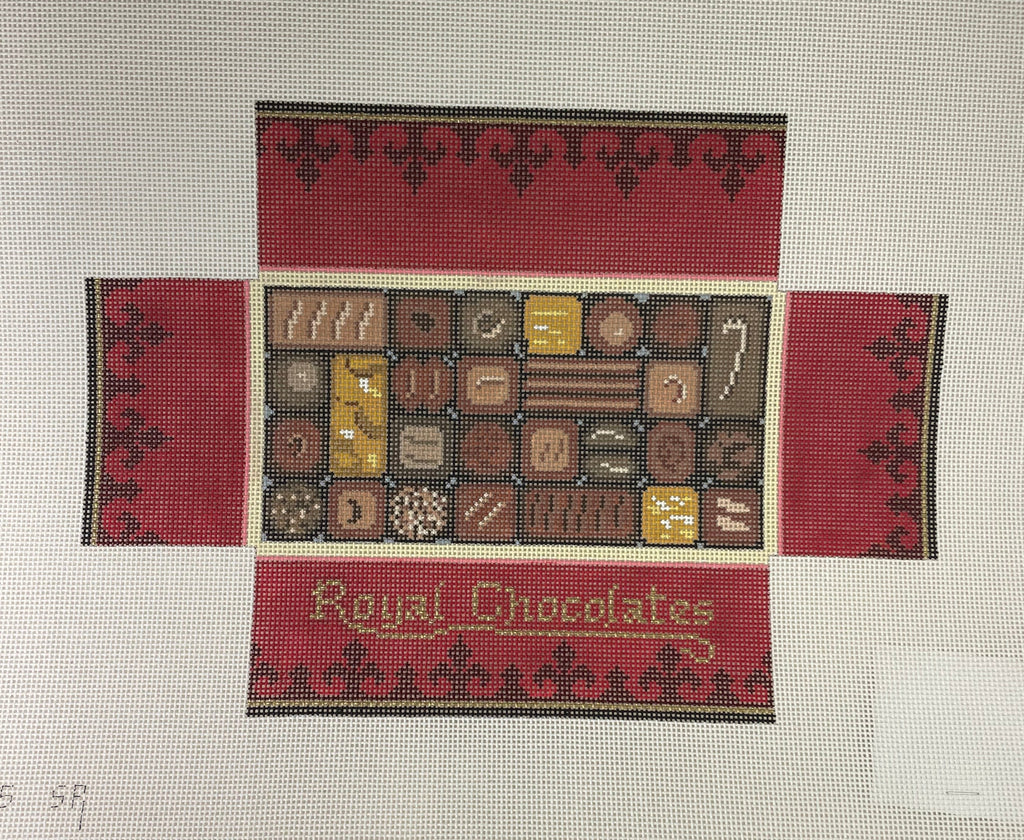 * Susan Roberts Needlepoint 0395 Box of Chocolates Brick Cover 13m