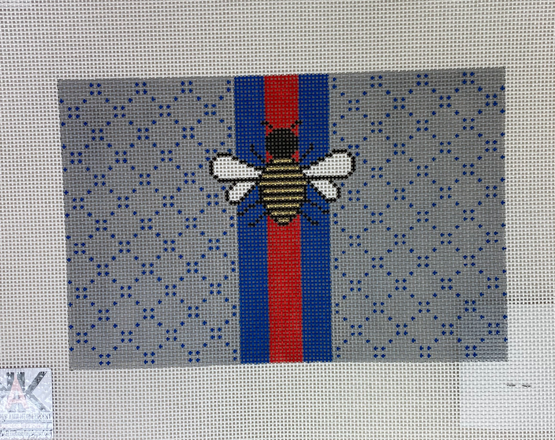 * Kimberly Ann Needlepoint Bee Gucci Inspired Stripes SF-05A
