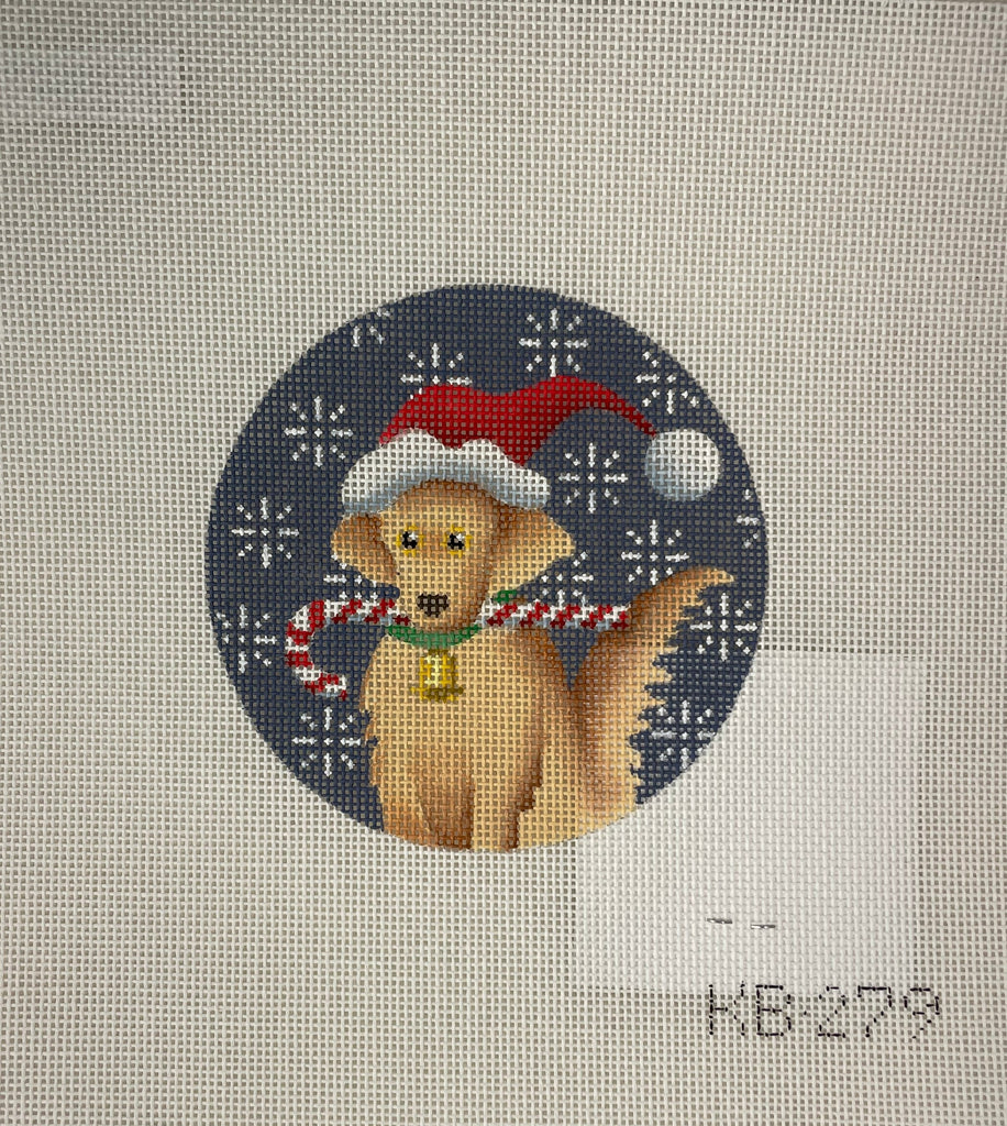 * Kirk and Bradley KB279 Golden Retriever Christmas Circle